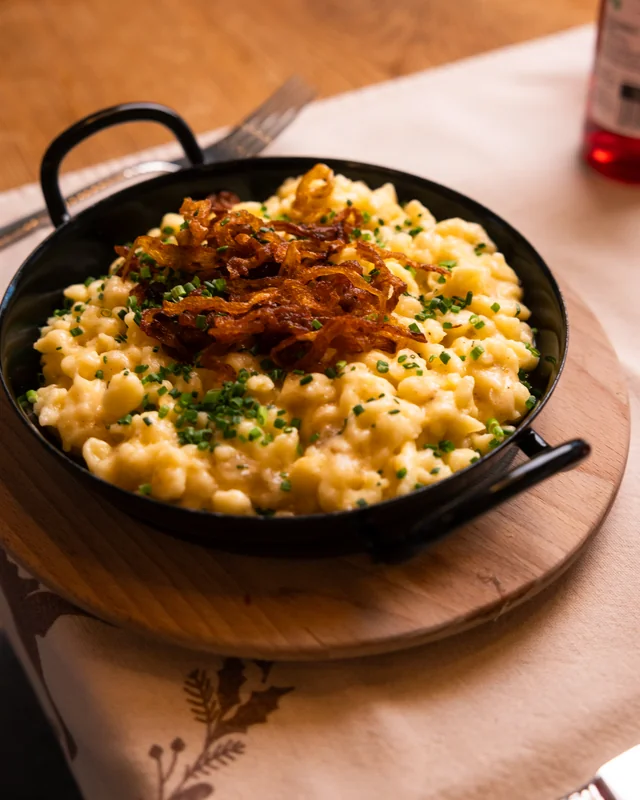 Ñoquis de queso Pinzgau