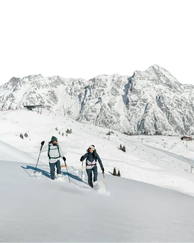 Schneeschuhwanderer am Steinernen Meer